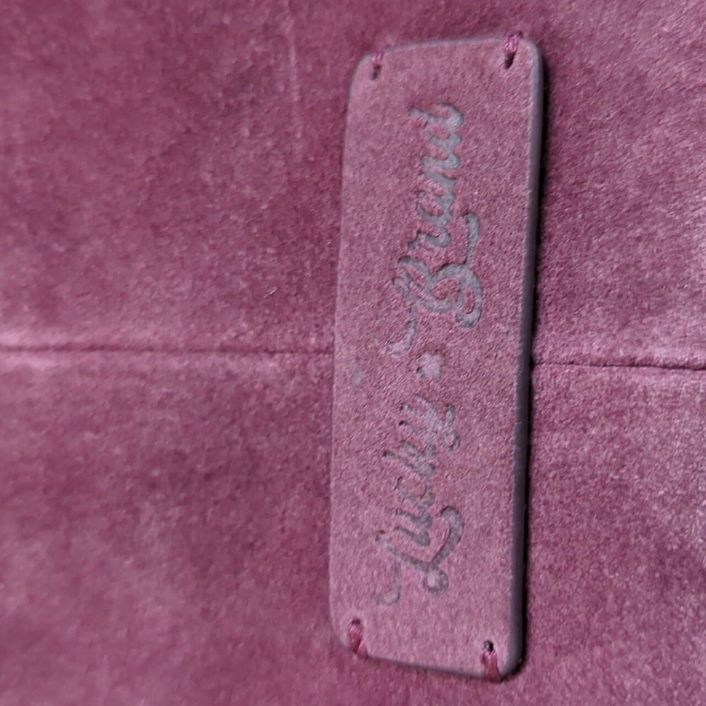 Lucky Brand Clem Suede Hobo Bag In Grapevine - Picture 11 of 11